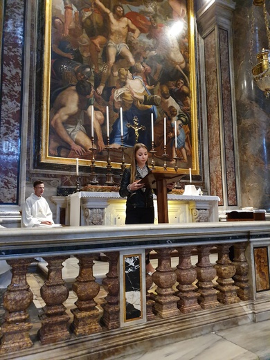 Młodzież z Brzegu Dolnego w Rzymie