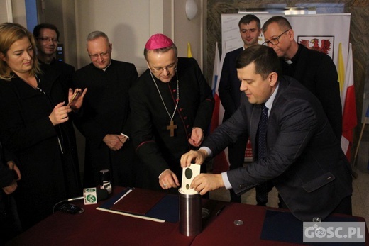 Zamknięcie kapsuły czasu gorzowskiej katedry