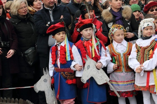 Osadzanie chochoła przed Rydlówką 2019