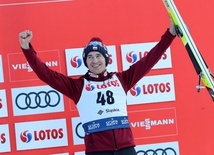 Kamil Stoch trzeci w konkursie Pucharu Świata w skokach narciarskich w Wiśle