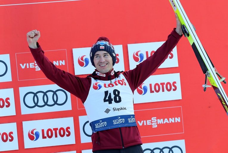 Kamil Stoch trzeci w konkursie Pucharu Świata w skokach narciarskich w Wiśle