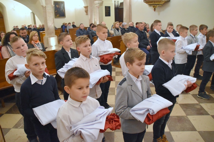 Błogosławieństwo ministrantów w Bobowej