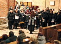 ▲	Uczestnicy warsztatów zaśpiewali podczas Eucharystii.