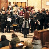 ▲	Uczestnicy warsztatów zaśpiewali podczas Eucharystii.