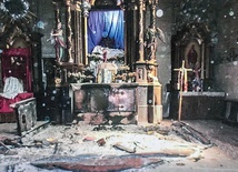 ▲	5 lat temu spaliła się część prezbiterium świątyni.