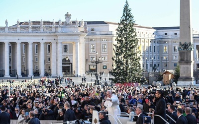 Papież: Symbole Bożego Narodzenia usuwane, zostają te banalne i komercyjne