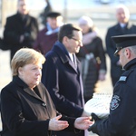 Kanclerz Angela Merkel z wizytą w byłym obozie Auschwitz-Birkenau 