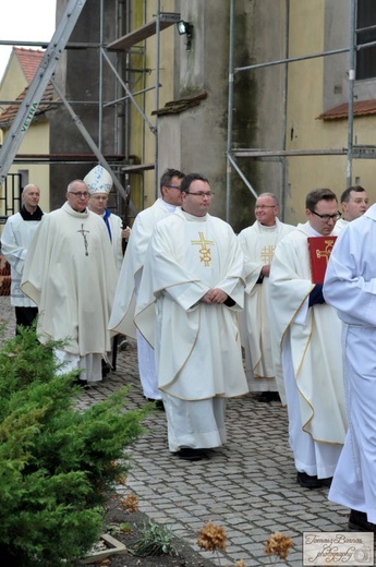 Pożegnanie ks. Jarosława Stosia i przywitanie ks. Marcina Siewruka w Żaganiu