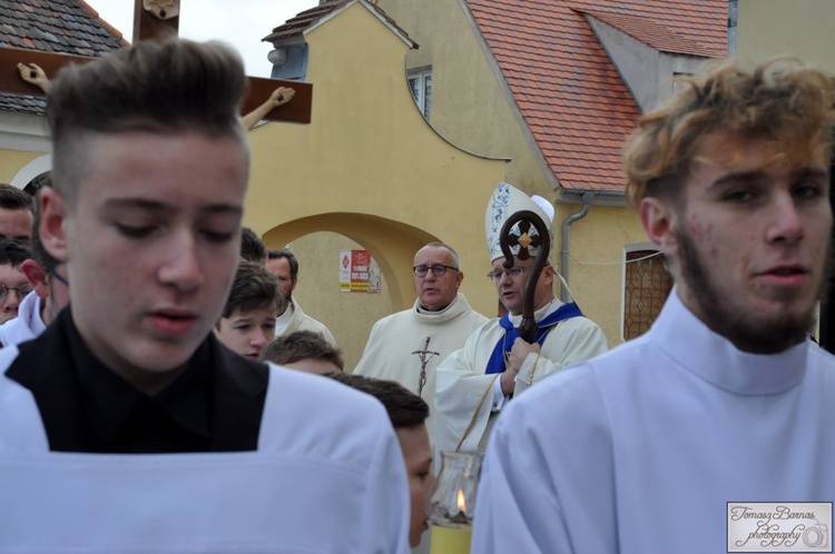 Pożegnanie ks. Jarosława Stosia i przywitanie ks. Marcina Siewruka w Żaganiu