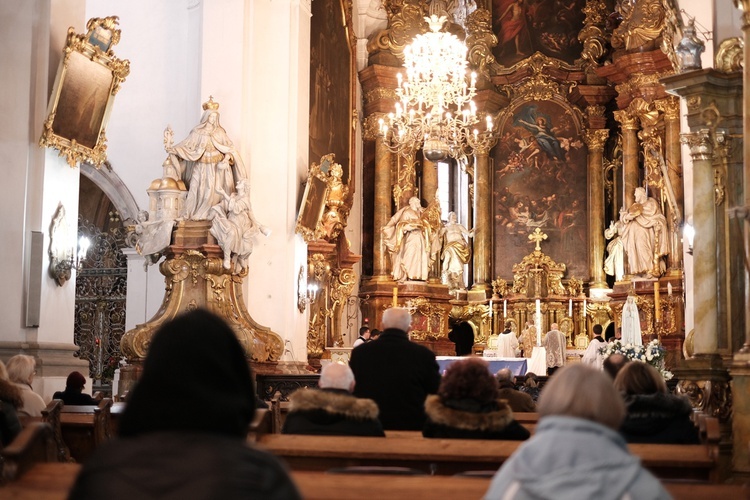 Msza trydencka podczas dni skupienia w Trzebnicy