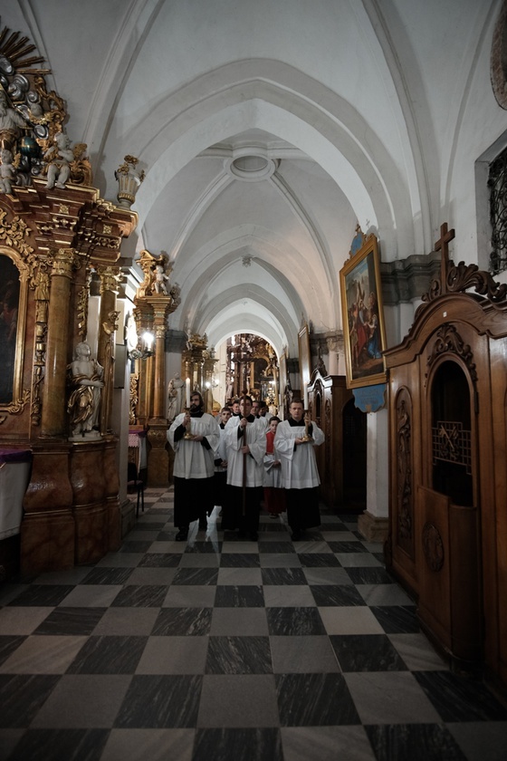 Msza trydencka podczas dni skupienia w Trzebnicy