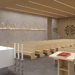 Projekt kaplicy w Oblackim Centrum Młodzieży w Kokotku