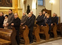 Samorządowcy z regionu tarnowskiego uczestniczący w dniu skupienia.