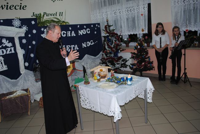 Zbydniów, szkoła. Wigilia.