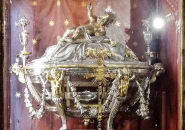 Relikwie żłóbka, w którym Maryja złożyła Jezusa, znajdują się w rzymskiej bazylice Santa Maria Maggiore.
