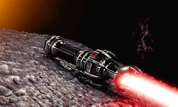 Jak w "Gwiezdnych wojnach"... Na Politechnice Warszawskiej powstał laserowy miecz świetlny