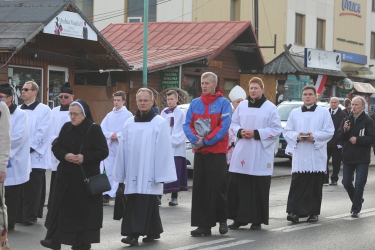 Ostatnie pożegnanie rodziny śp. Kaimów - ofiar wybuchu w Szczyrku