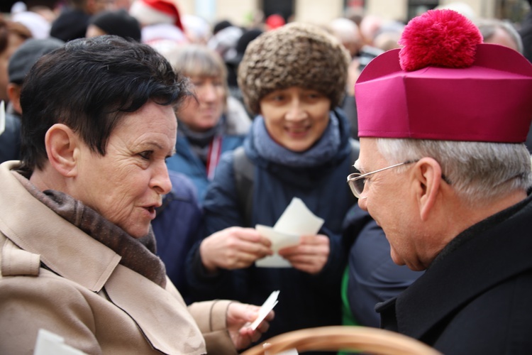 Spotanie opłatkowe na Rynku Głównym 2019