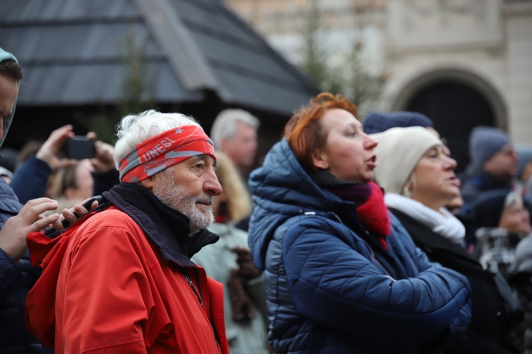 Spotanie opłatkowe na Rynku Głównym 2019