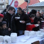 Wigilia na bobowskim rynku