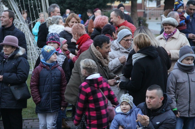 Wigilia na bobowskim rynku