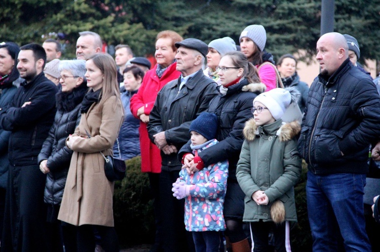 Wigilia na bobowskim rynku