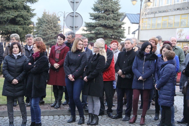 Wigilia na bobowskim rynku