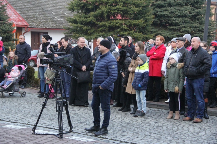 Wigilia na bobowskim rynku