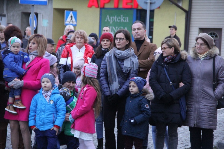 Wigilia na bobowskim rynku