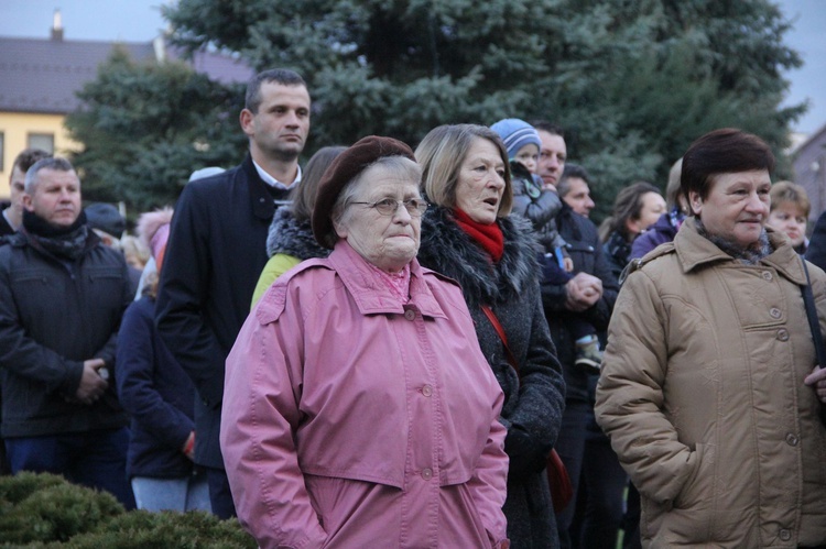 Wigilia na bobowskim rynku