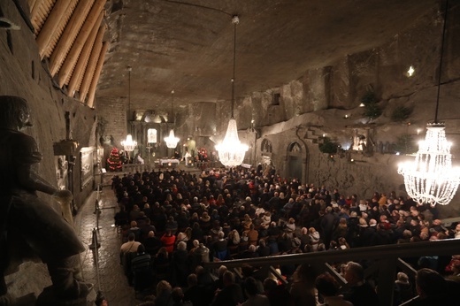 Górnicza Pasterka w Wieliczce 2019