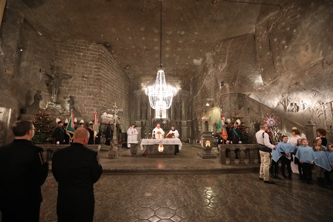 Górnicza Pasterka w Wieliczce 2019