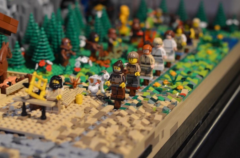 Szopka z klocków lego