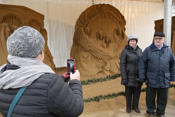 Gdańska szopka z piasku