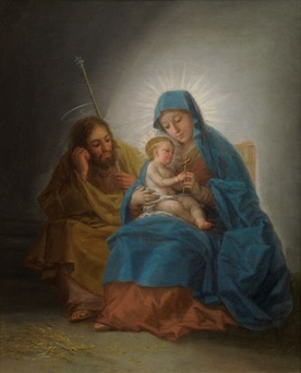 Chusta Maryi i fragment płaszcza św. Józefa