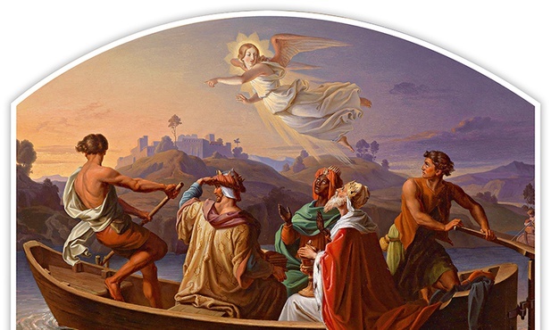 Joseph Binder "Trzej Królowie w drodze do Betlejem", olej na płótnie, 1846 r. kolekcja prywatna
