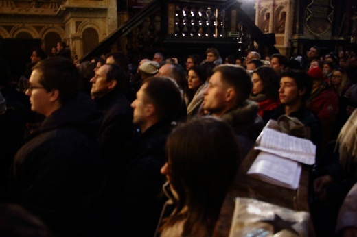 Spotkanie z braćmi z Taizé w kościele Mariackim w Krakowie