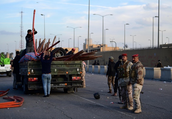 Wszyscy demonstranci opuścili okolice ambasady USA w Bagdadzie