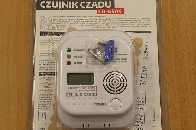 Czujniki czadu dla białogardzian