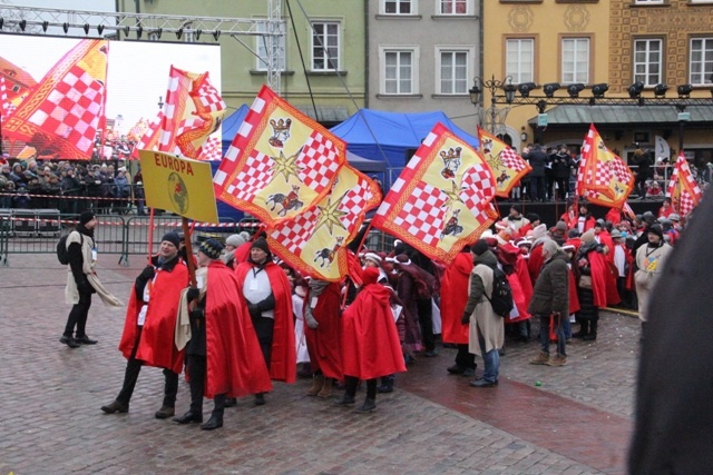 Orszak Trzech Króli na ulicach Warszawy 