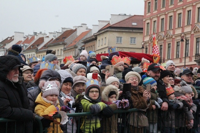 Orszak Trzech Króli na ulicach Warszawy 