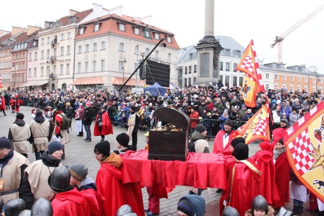 Orszak Trzech Króli na ulicach Warszawy 