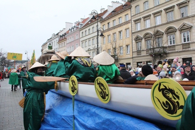 Orszak Trzech Króli na ulicach Warszawy 