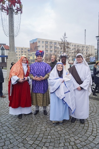 Uliczne jasełka na ulicach Skwierzyny