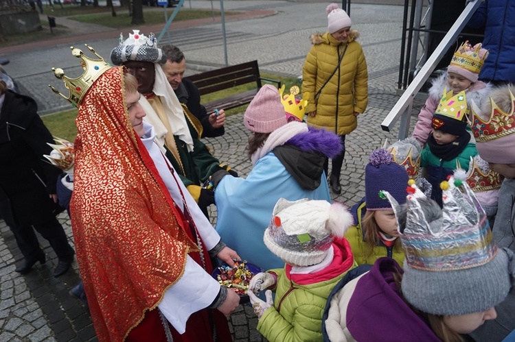 Uliczne jasełka na ulicach Skwierzyny