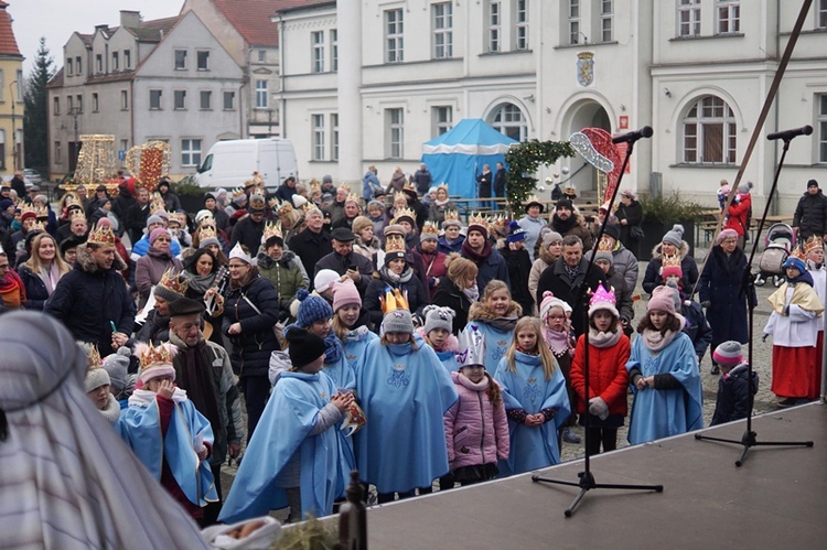 Uliczne jasełka na ulicach Skwierzyny