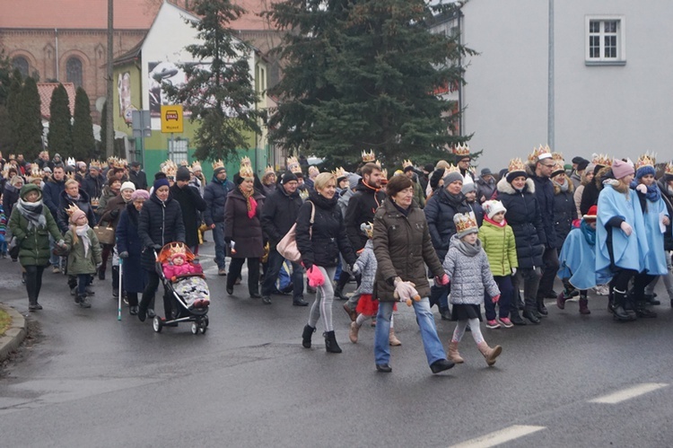 Uliczne jasełka na ulicach Skwierzyny