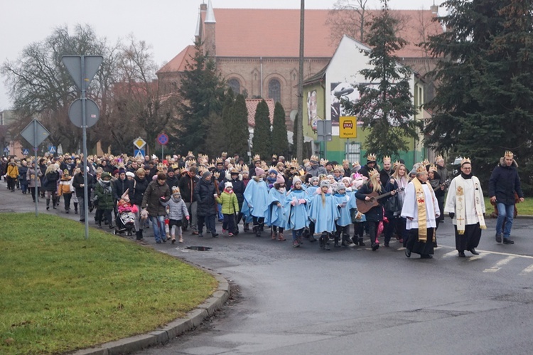 Uliczne jasełka na ulicach Skwierzyny