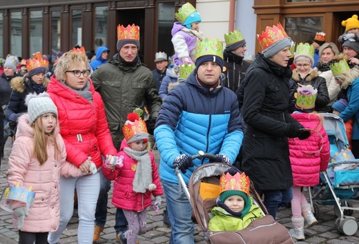 Orszak Trzech Króli w Bielsku-Białej 2020, cz. 1 - na trasie