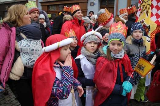 Orszak Trzech Króli w Bielsku-Białej 2020, cz. 1 - na trasie